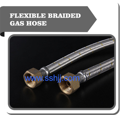 Anit-fire flexible braided gas hose