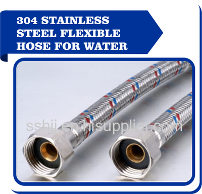 304 Stainless steel braided hose for water